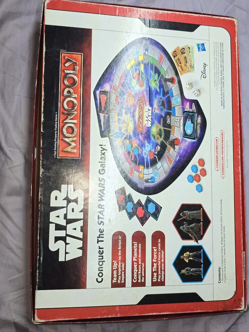 Monopoly Star Wars Board Game 2015 Hasbro The Force Awakens